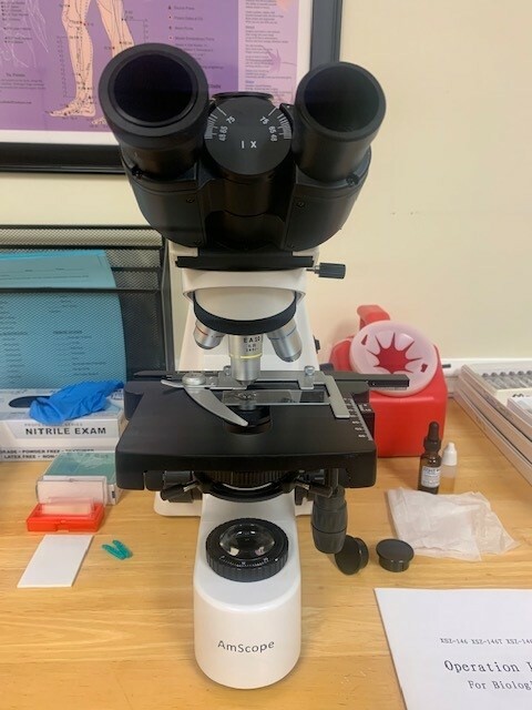 Amscope Trinocular Darkfield Microscope w/ oil condenser *NEW*
