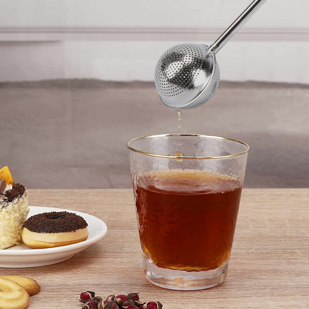1/2Pcs Tea Infuser Ball Mesh Leaf Strainer Filter Herb Steeper Stainless Secure