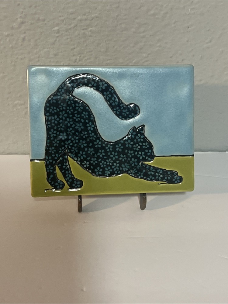 Ramona Paloma Tile Studios Cat Wall Tile 5.5”x4”