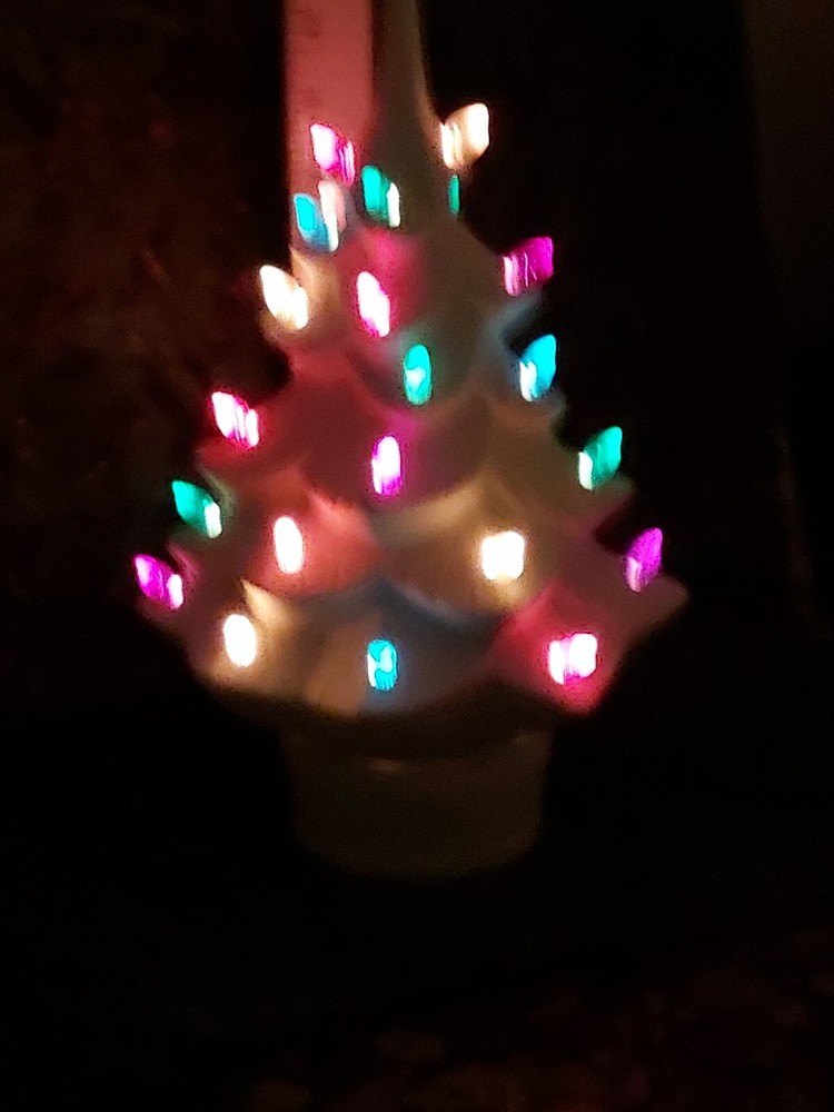 Ceramic Bisque~ Ready to Paint~ Christmas Tree ~ lighting included