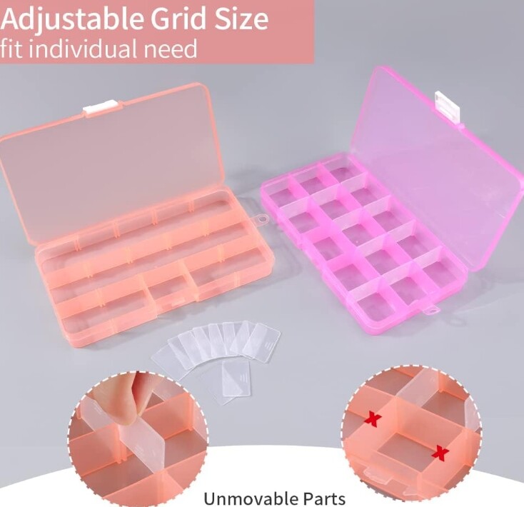 Organizer box storage container storage Box plastic small parts tool Box clear