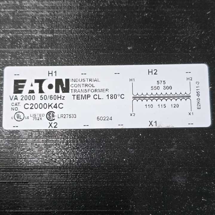 Eaton C2000K4C Control Transformers