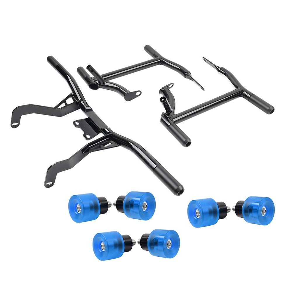 Saddlebag Protector Front Engine Crash Bar For Harley Road Glide 14-24 Blue