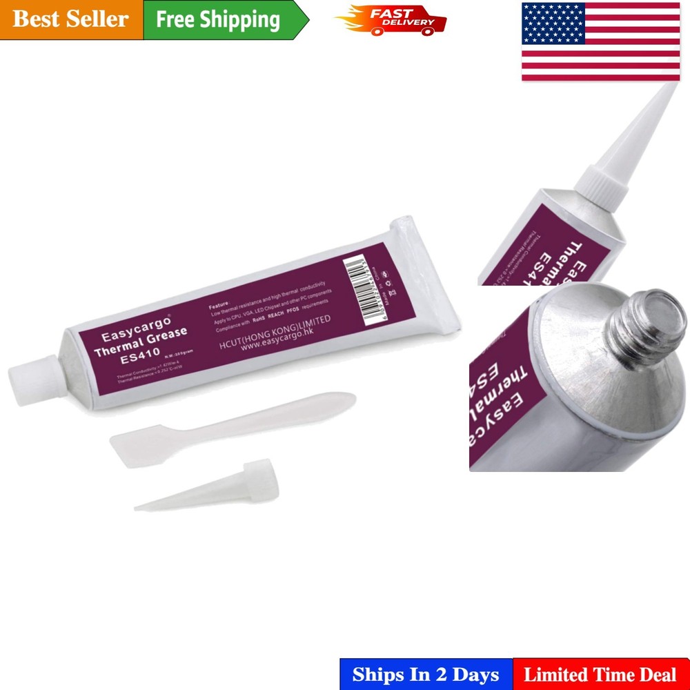 Efficient 100g Silicone Carbon Thermal Paste - Ideal for CPU and GPU Cooling