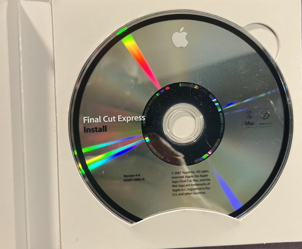 Apple Software Final Cut Express 4 Retail Version MB278Z/A Original Box