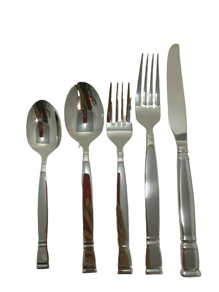 Oneida T324005A 5-Piece Flatware Set, Service for 1,Silver,5 Piece