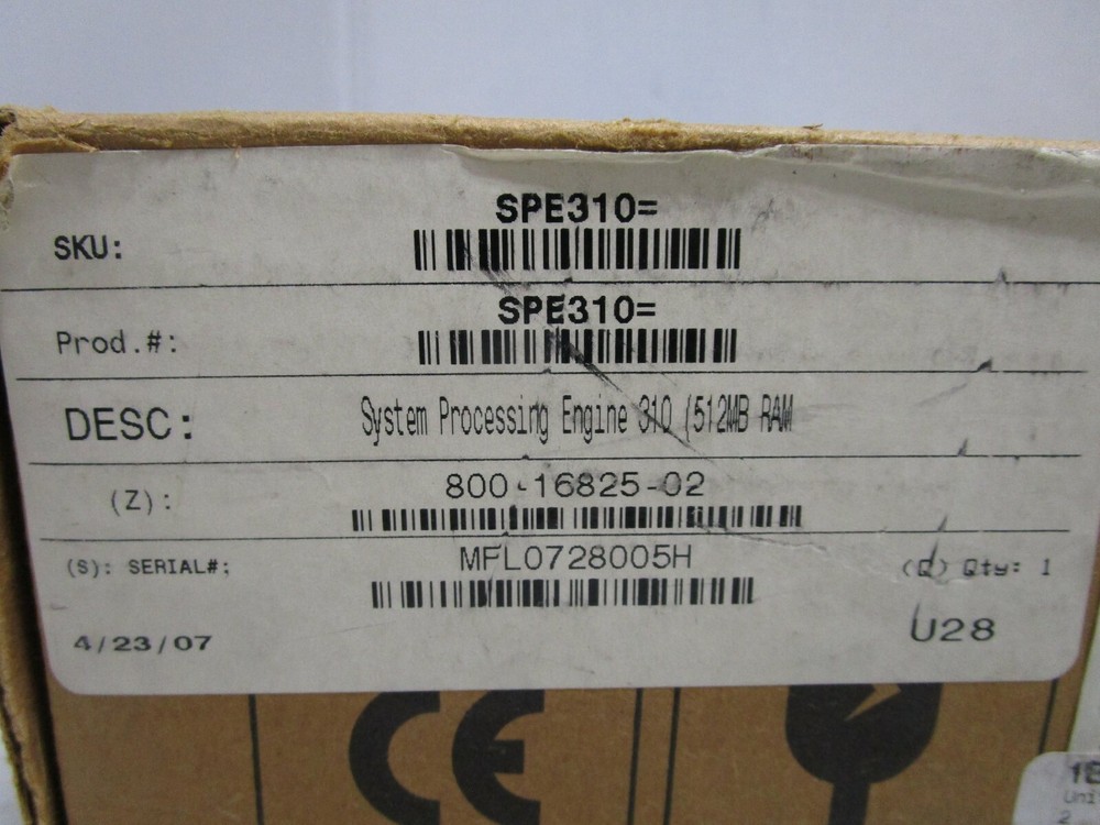 CISCO SPE310 SYSTEM PROCESSING ENGINE 310 NEW OPENED BOX SEE PHOTOS SHIPS FREE!