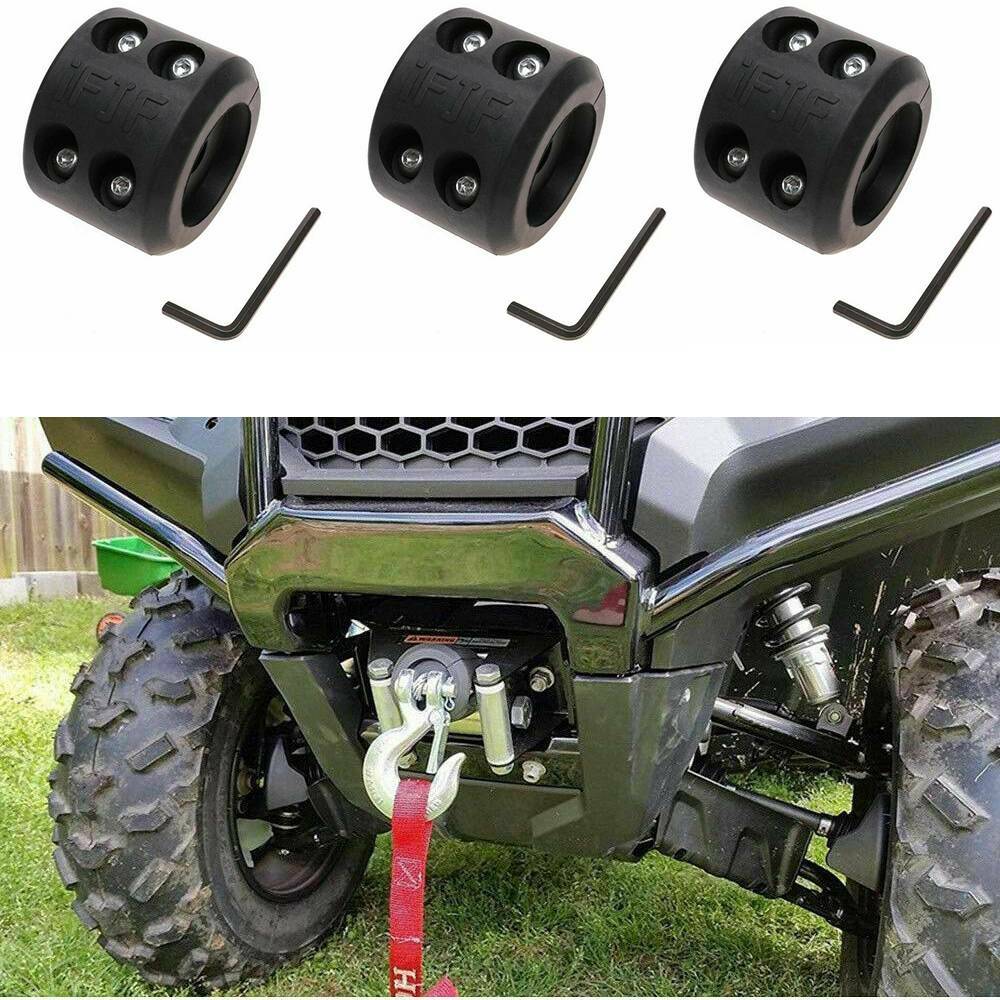 For  Winch Cable Hook Stop Stopper Rubber Cushion - 3 Pack