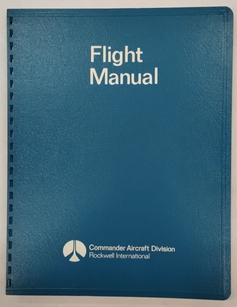 Aero Commander Model 680 Flight Manual-Original