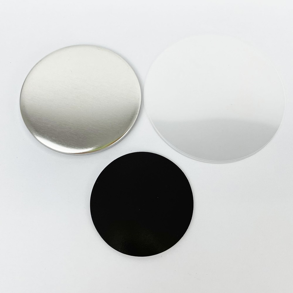 Rubber Magnetic Button Badge Parts for Button Maker 100 Sets/Pack Various Sizes