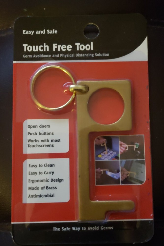 Easy and Safe Touch Free Tool - Safe Way to Avoid Germs Keychain