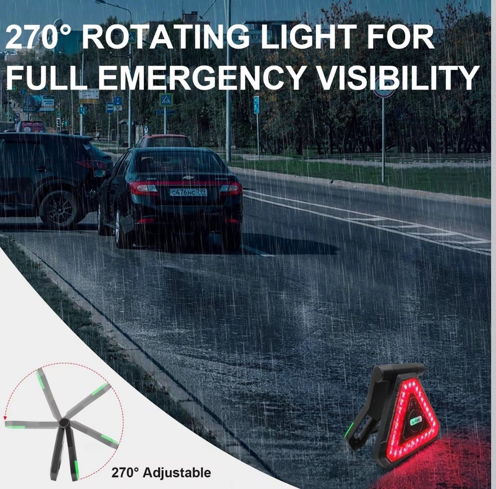 Emergency Road Triangle Light
