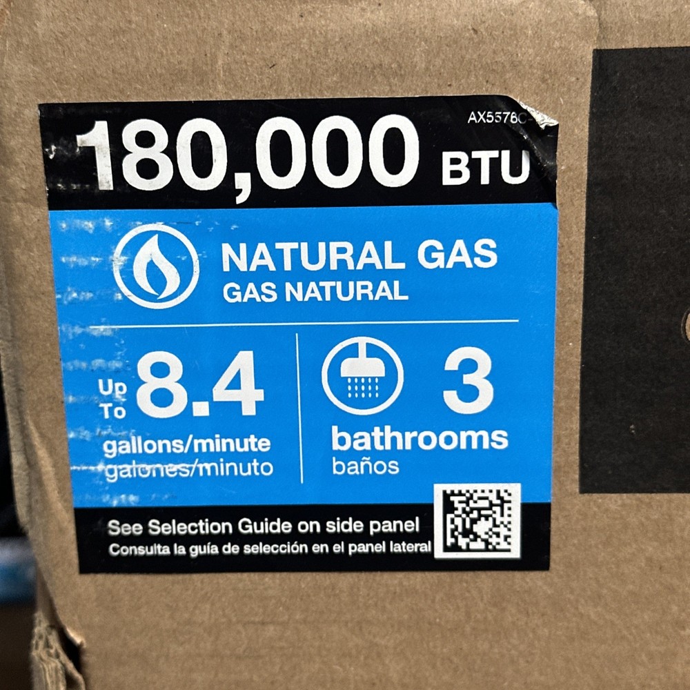 Rheem SMART Outdoor Tankless Water Heater Natural Gas 8.4 GPM ECO180XELN-3