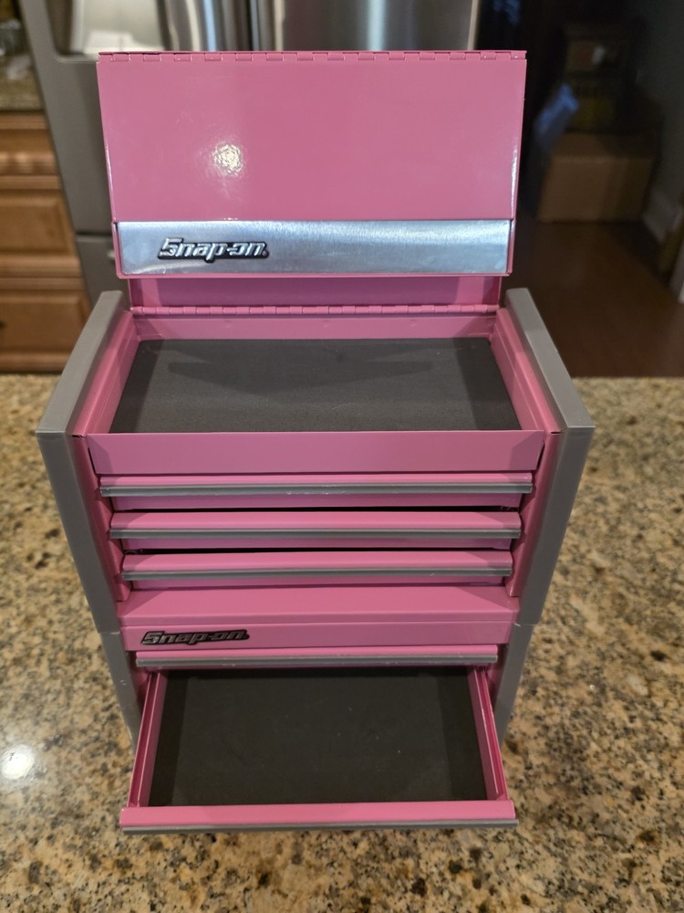 Snap-On - Micro Roll Cab BOTTOM & TOP chest "SET" Mini Tool Box Pink