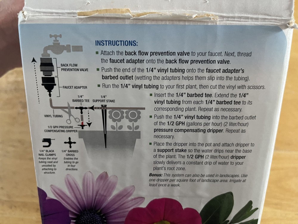 PROVEN WINNERS WATERWISE DRIP IRRIGATION System Kit READ DESCRIPTION C57