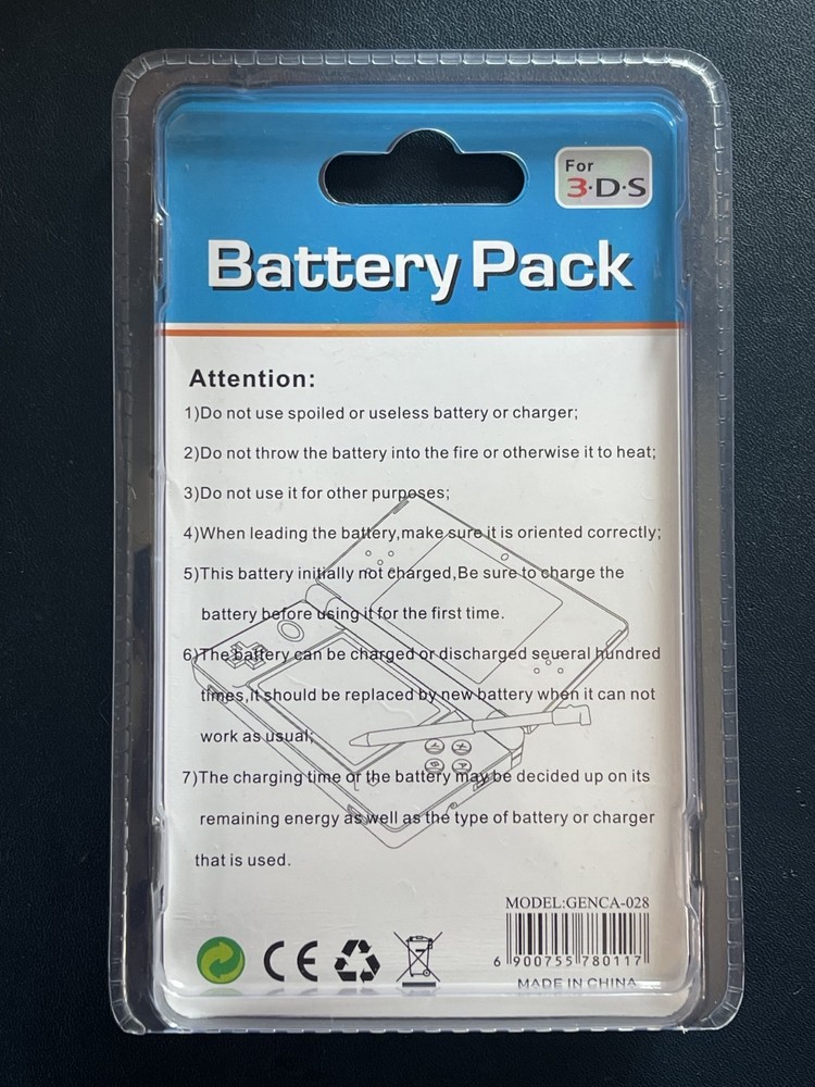 3DS/2DS 3.7v 2000mA Battery Pack