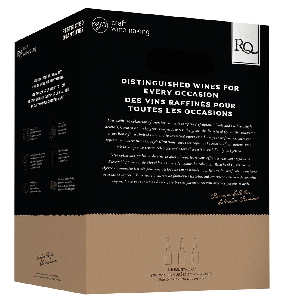 RJS RQ25 Spain Petit Verdot Wine Making Ingredient Kit