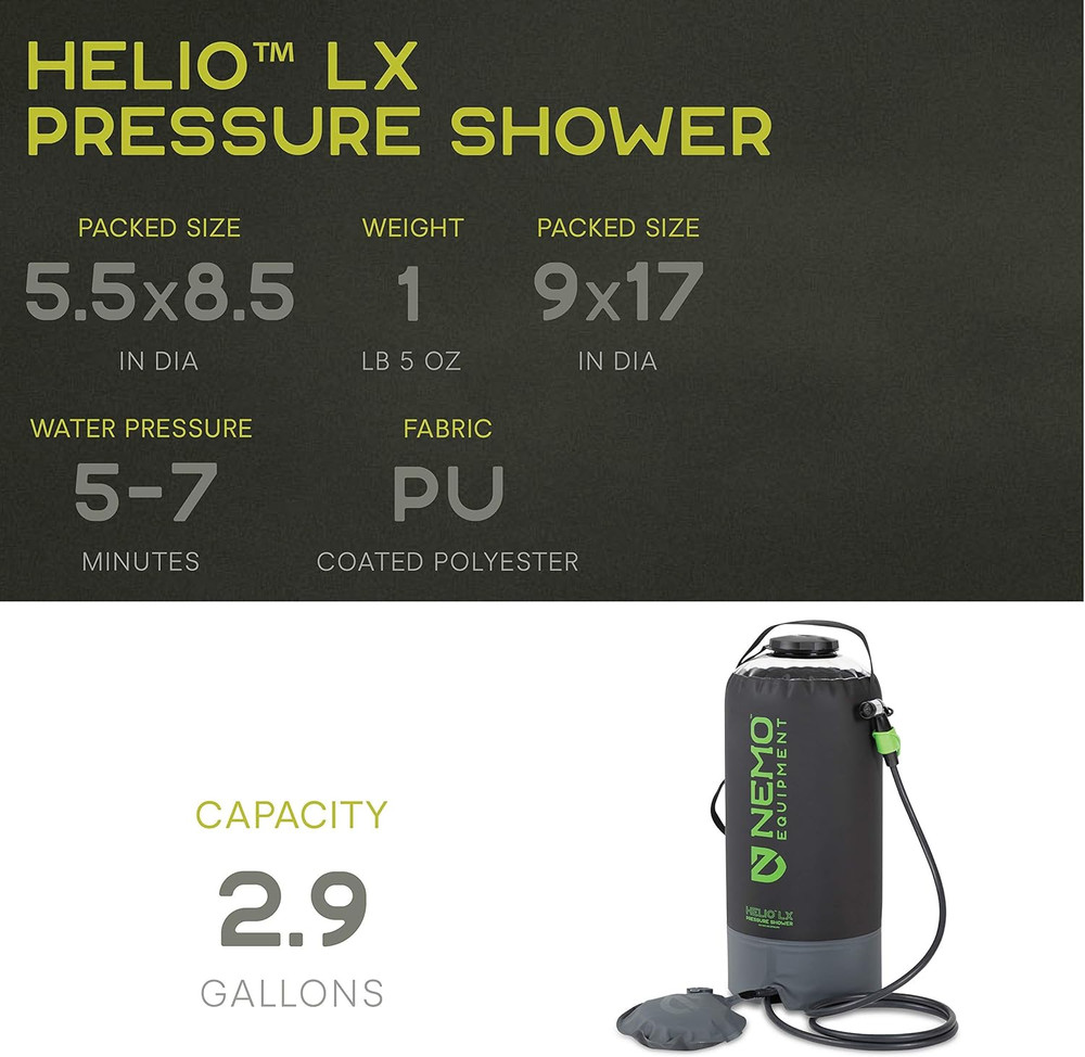 Equipment Helio Portable Pressure Camp Shower