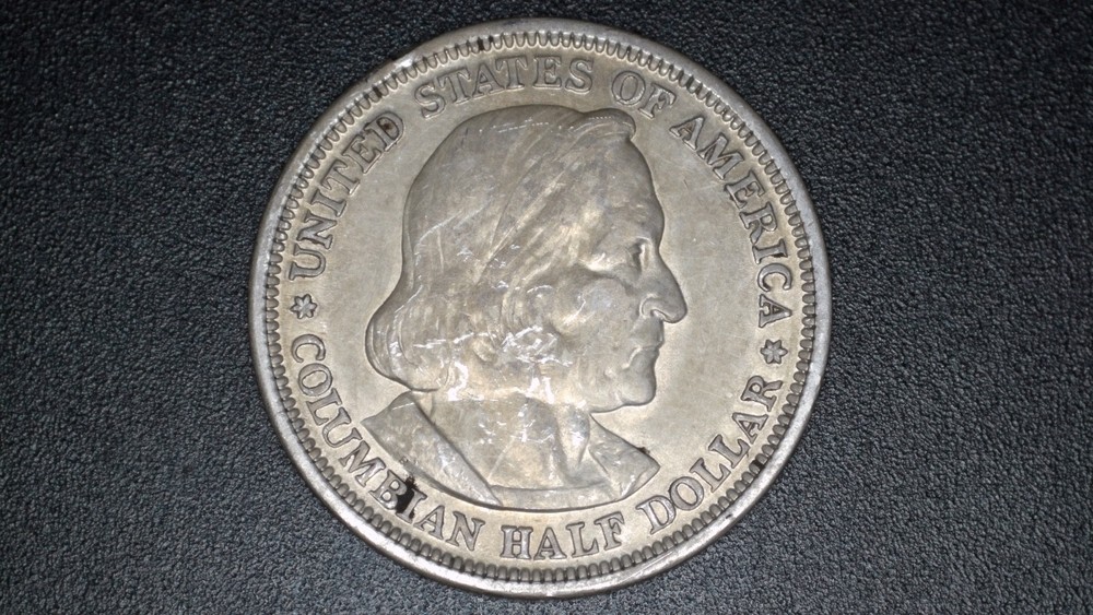 1893 Columbian Exposition 90% Silver Half Dollar - First Minted Commemorative
