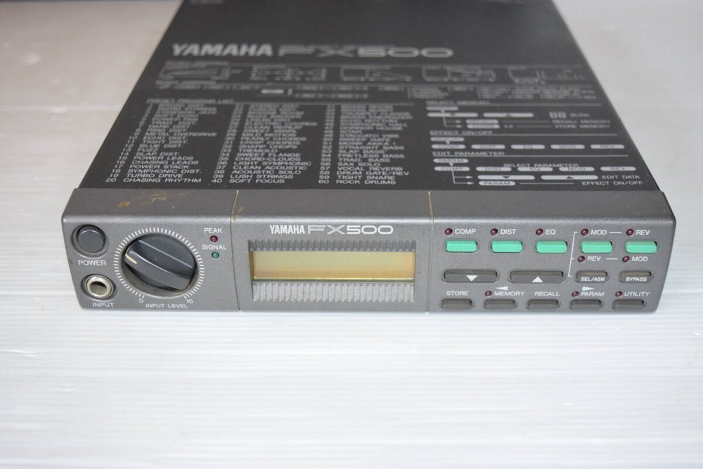 YAMAHA FX500 SIMUL-EFFECT PROCESSOR Guitar Effect with mfc06 and adapter