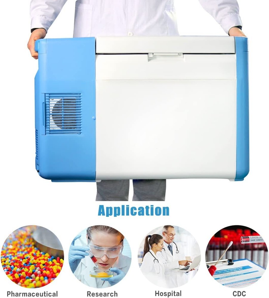 -86° 20L Portable Ultra Low Temperature Freezer for Samples Storage Refrigerator