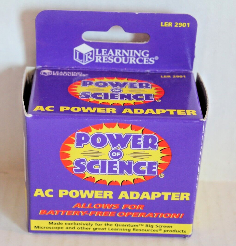 Learning Resources Power of Science AC Power Adapter LER2901 NEW
