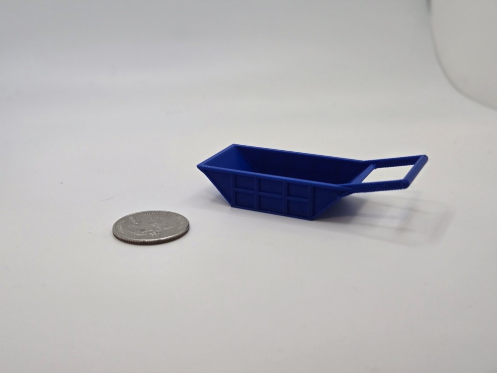 1/87 Scale 12 Cubic Yard Bedding Box in Blue