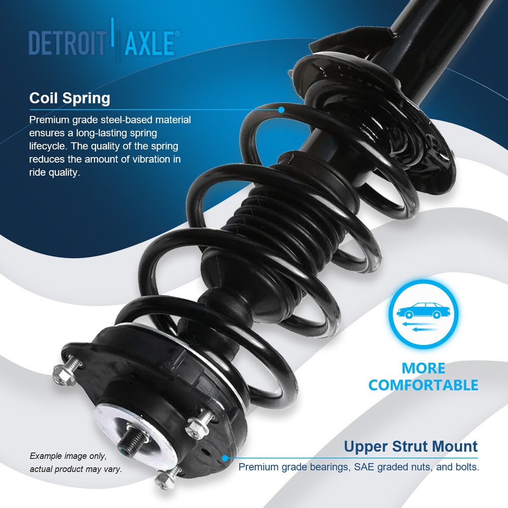 Front Struts Spring Assembly + Sway Bar Link for VW Beetle Eos Golf Jetta Passat