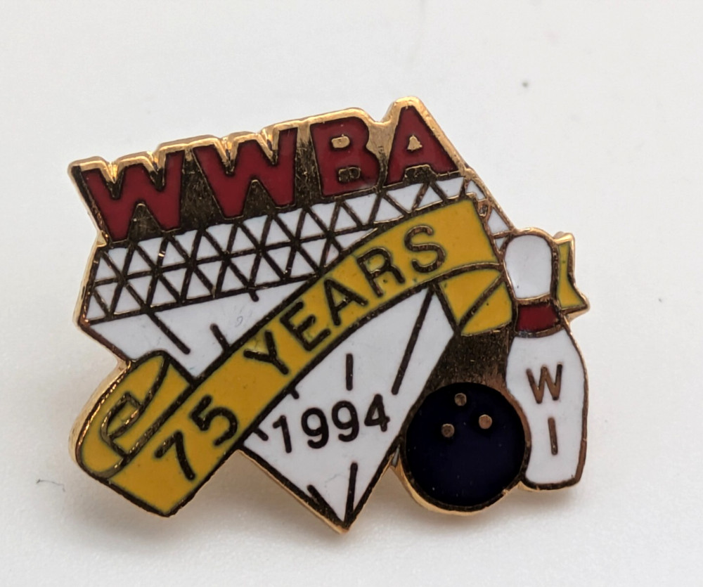 Women's Bowling Assocation 75 Years 1994 Lapel Pin WWBA