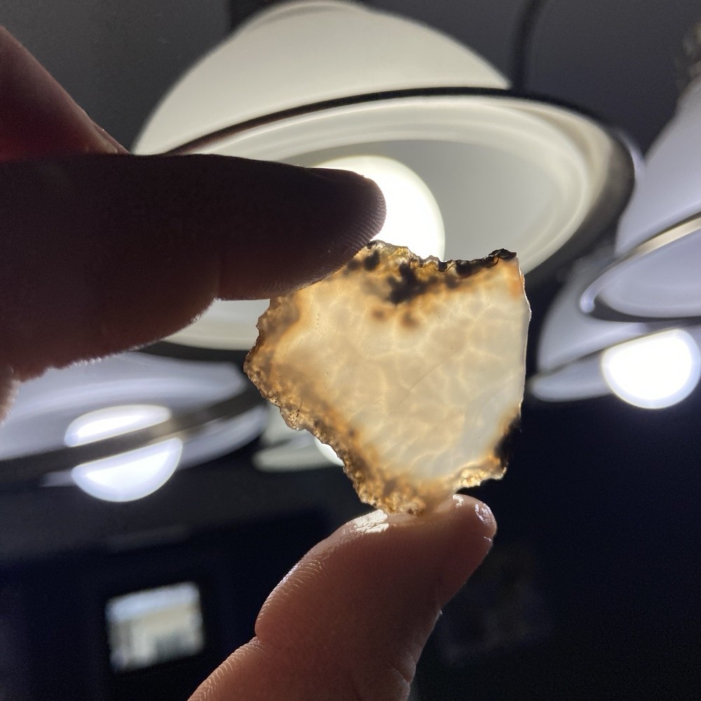 Orbicular Iris Agate Rough Slab