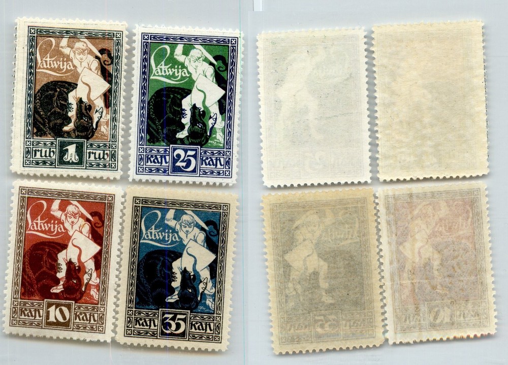 Latvia 1919 SC 64-67 mint. rtd1282