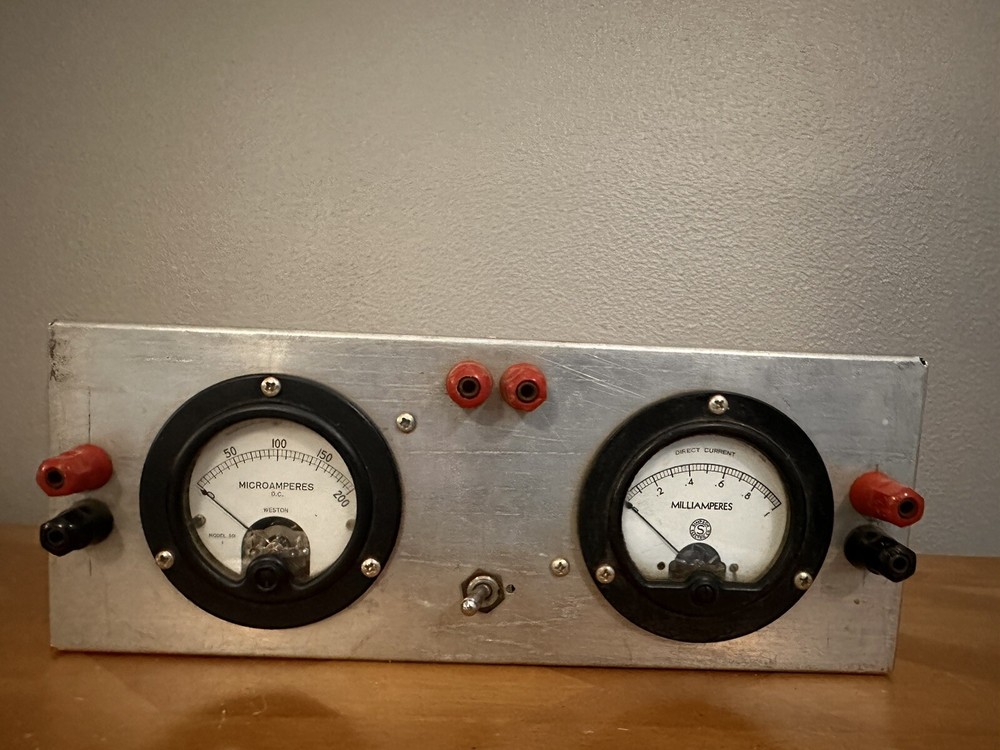 Weston MicroAmperes And Simpson Milliamperes  Not Tested.