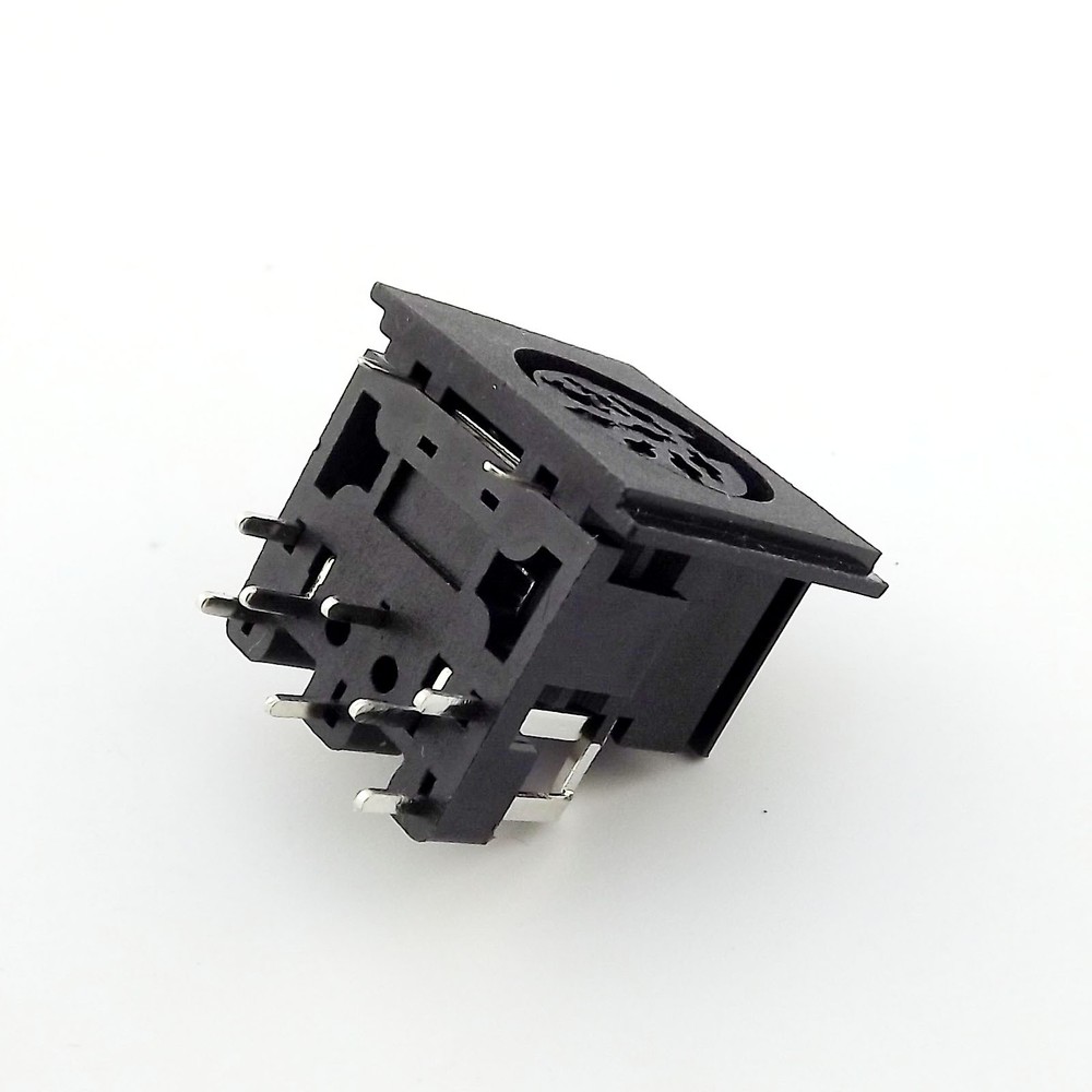 1pcs DIN 8 Pin Circular Jack Female Panel Mount PCB Mount Connector Adapter