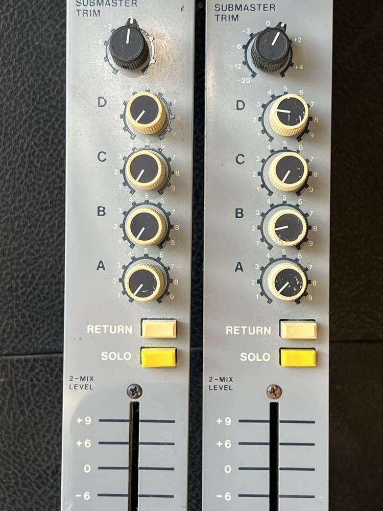 pair vintage 1982-83 Neotek Series I submaster fold-back console strips modules