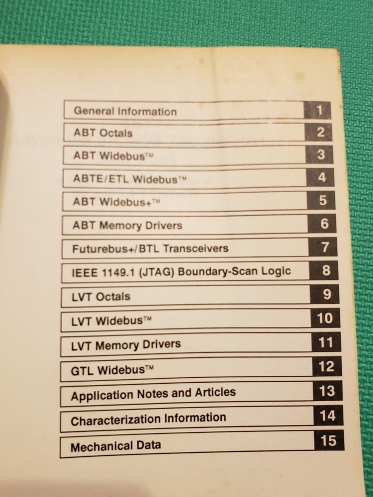 Texas Instrument ABT Advanced BiCMOS Technology Data Book - 1994