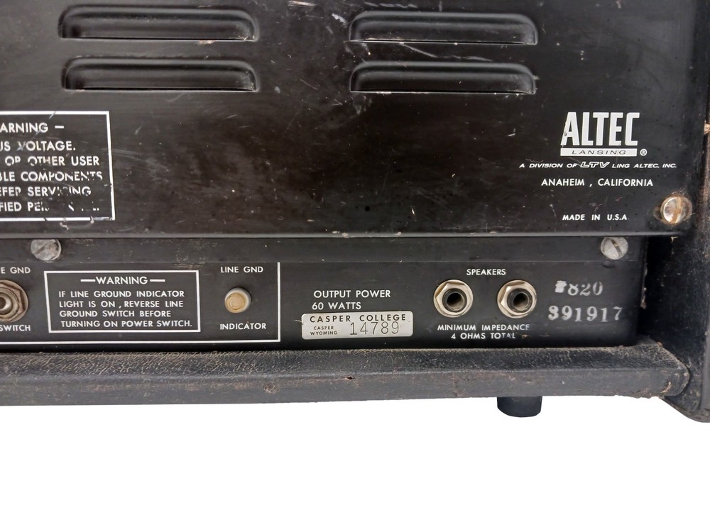 Vintage Altec Lansing 200 Solid State Control Console - READ DESCRIPTION