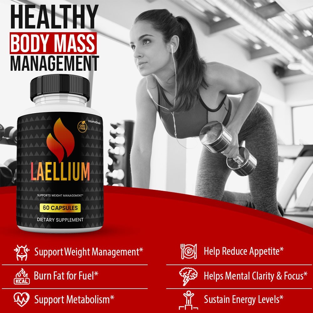 Laellium Capsules, Max Strength Formula, Laellium Supplement (5 pack)