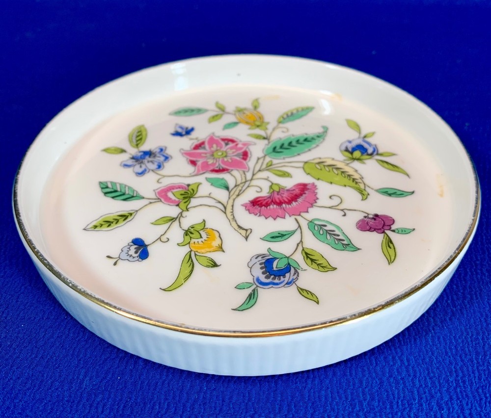 MINTON HADDON HALL PATTERN ROUND WINE BOTTLE COASTER