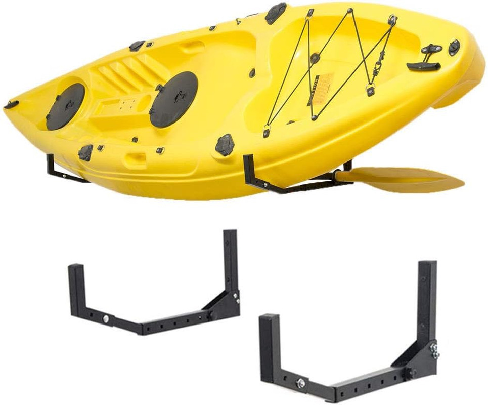 Wallmaster Kayak Storage Hooks Hangers, Adjustable Kayak Garage Storage Rack Wal