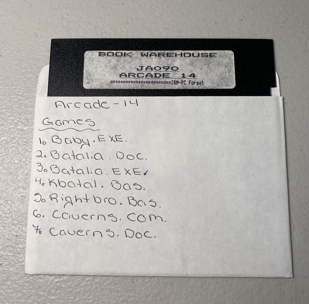 JA090 Arcade 14 For IBM-PC Book Warehouse Vintage