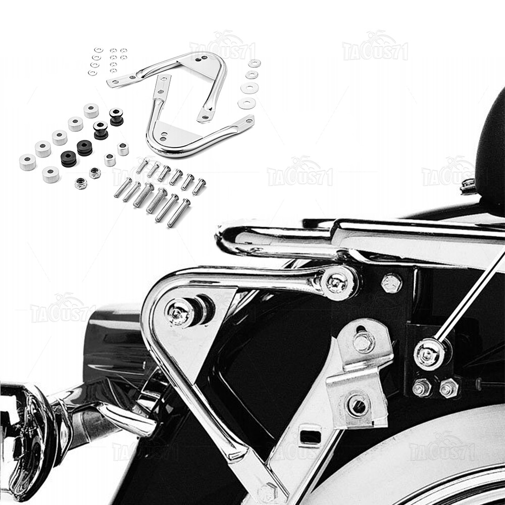 Quick Release Two-up Tour Pack Rack Mount + Docking Kit For Harley Touring 97-08