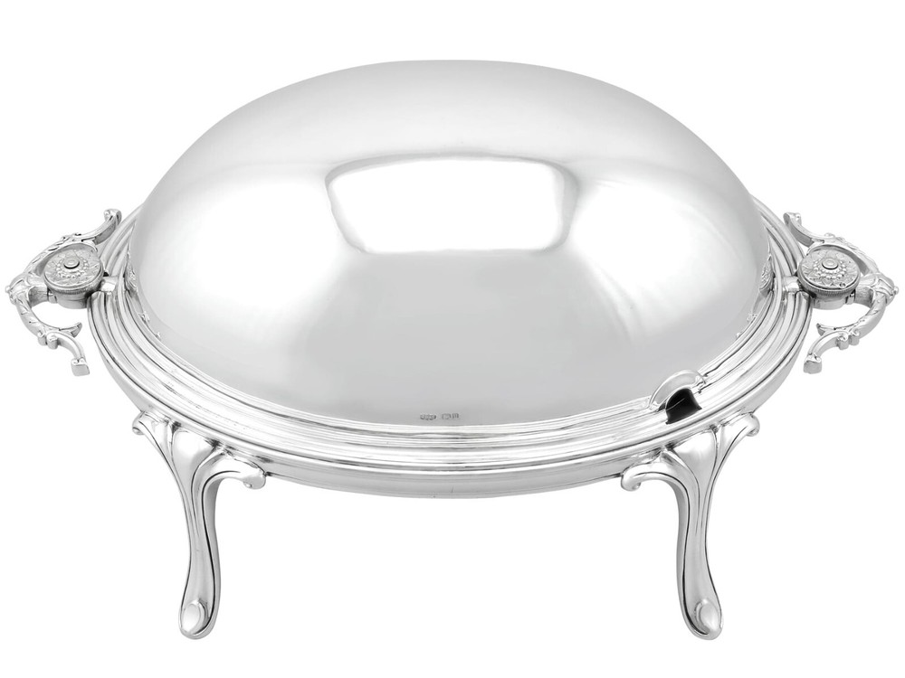 Sterling Silver Breakfast / Warming Dish Antique George V