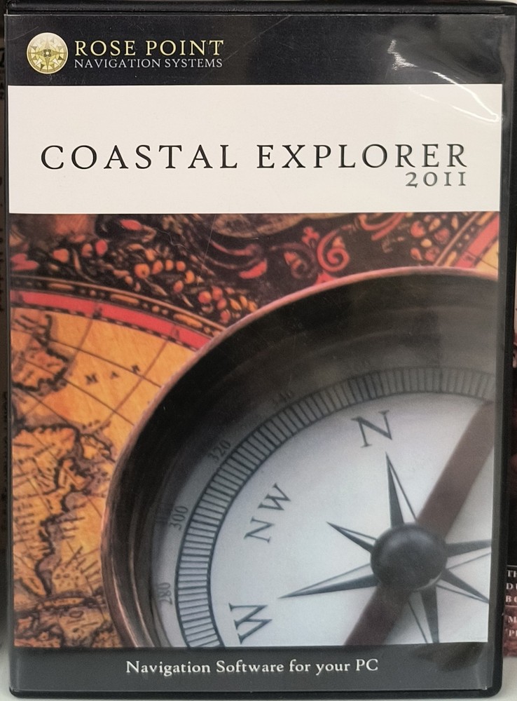 Coastal Explorer 2011 Rose Point Navigation Systems PC DVD Nav Software with Key