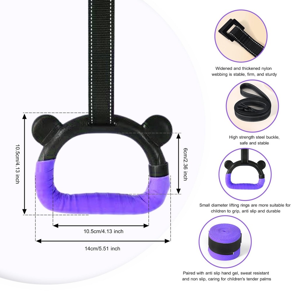 Adjustable Gymnastics Rings for Home Workouts Strength Training Equipment