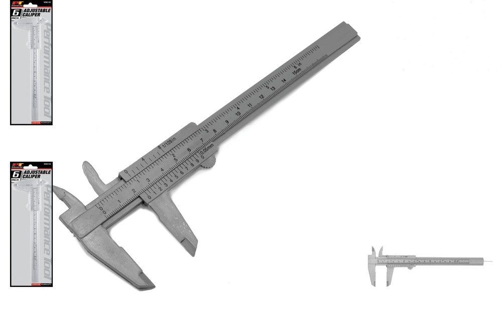 Lightweight 6-Inch Plastic Caliper - Durable & Easy-to-Use for All Projects