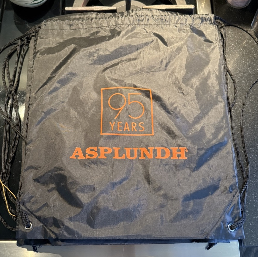 Asplundh 95 Years Drawstring Bag