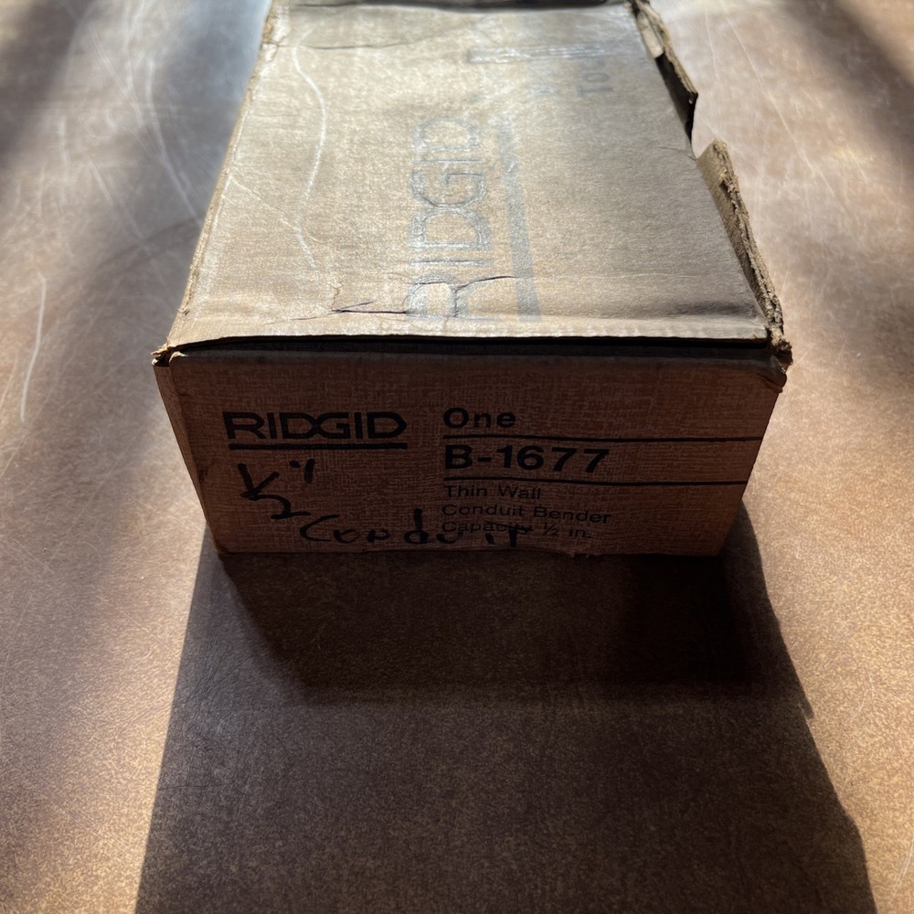 RIDGID 1/2" Conduit Bender Thin Wall B-1677 New