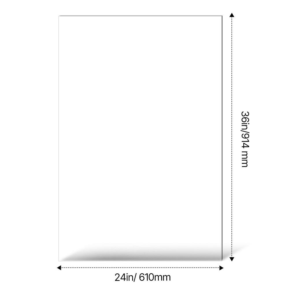 5 Pack Clear PET Plastic Sheet 24x36" 0.04" Thick for DIY Craft Projects