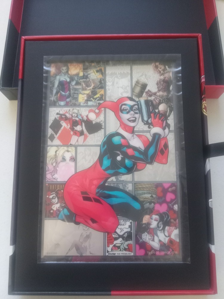 2019 BATMAN VILLIAN HARLEY QUINN 5 GRAM SILVER COIN NOTE