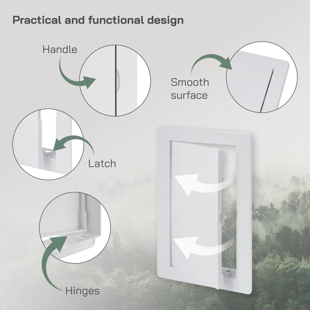 4x8 Access Panel ABS Plastic Wall Ceiling Service Door White Electrical